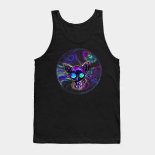 Space bubble kitten Tank Top